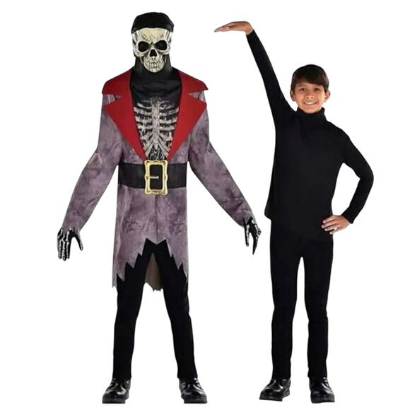 New Amscan Scary Illusion Pirate Halloween Costume kids boys size Large 12-14 - Picture 4 of 6